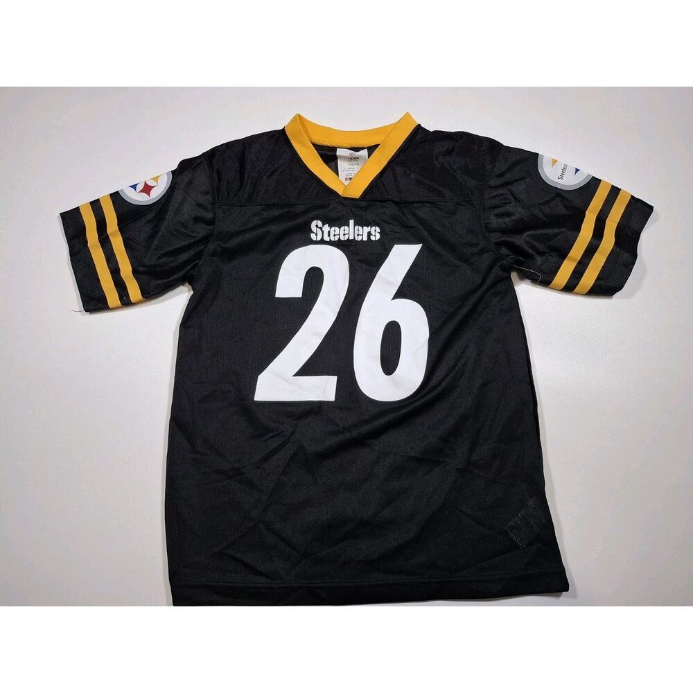 Black Pittsburgh Steelers #26 LeVeon Bell Screen NFL Football Jersey Youth XL